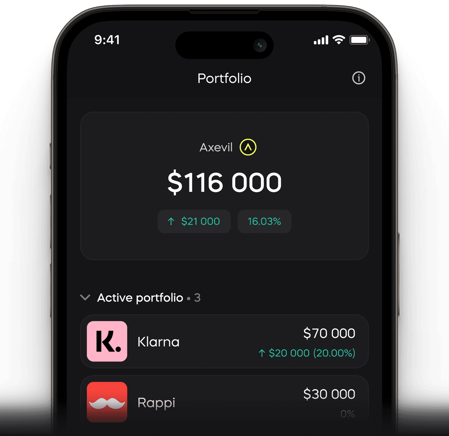 Axevil App Screenshot
